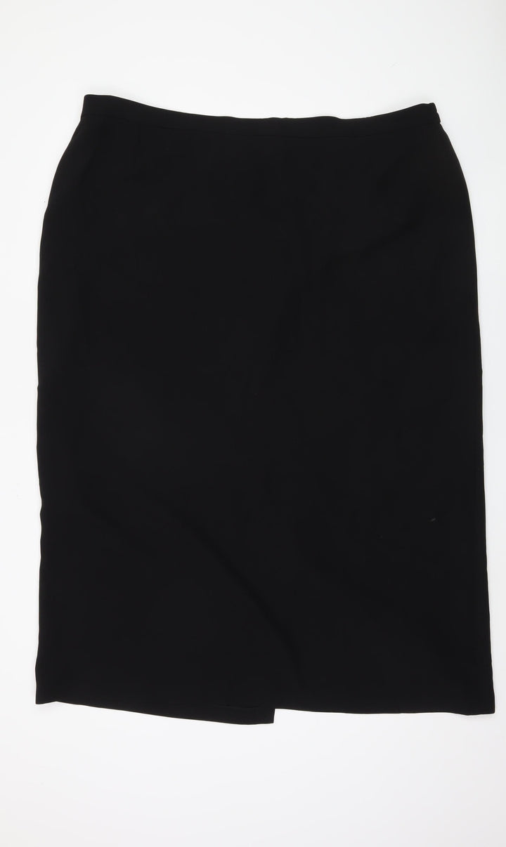 Bella Figura Women's Black Pencil Skirt Size 4