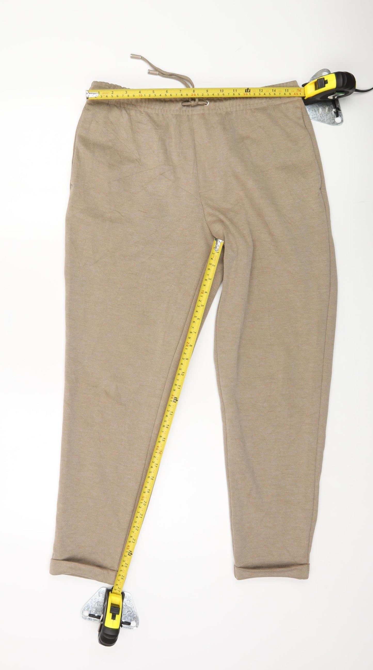 Zara Women's Beige Joggers - Size 32