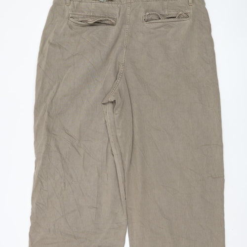Marks and Spencer Women's Beige Cropped Trousers Size 20