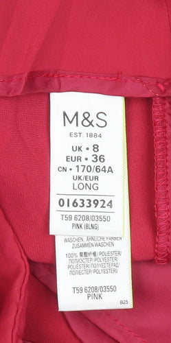 Marks and Spencer Women's Pink Trousers, Size 8