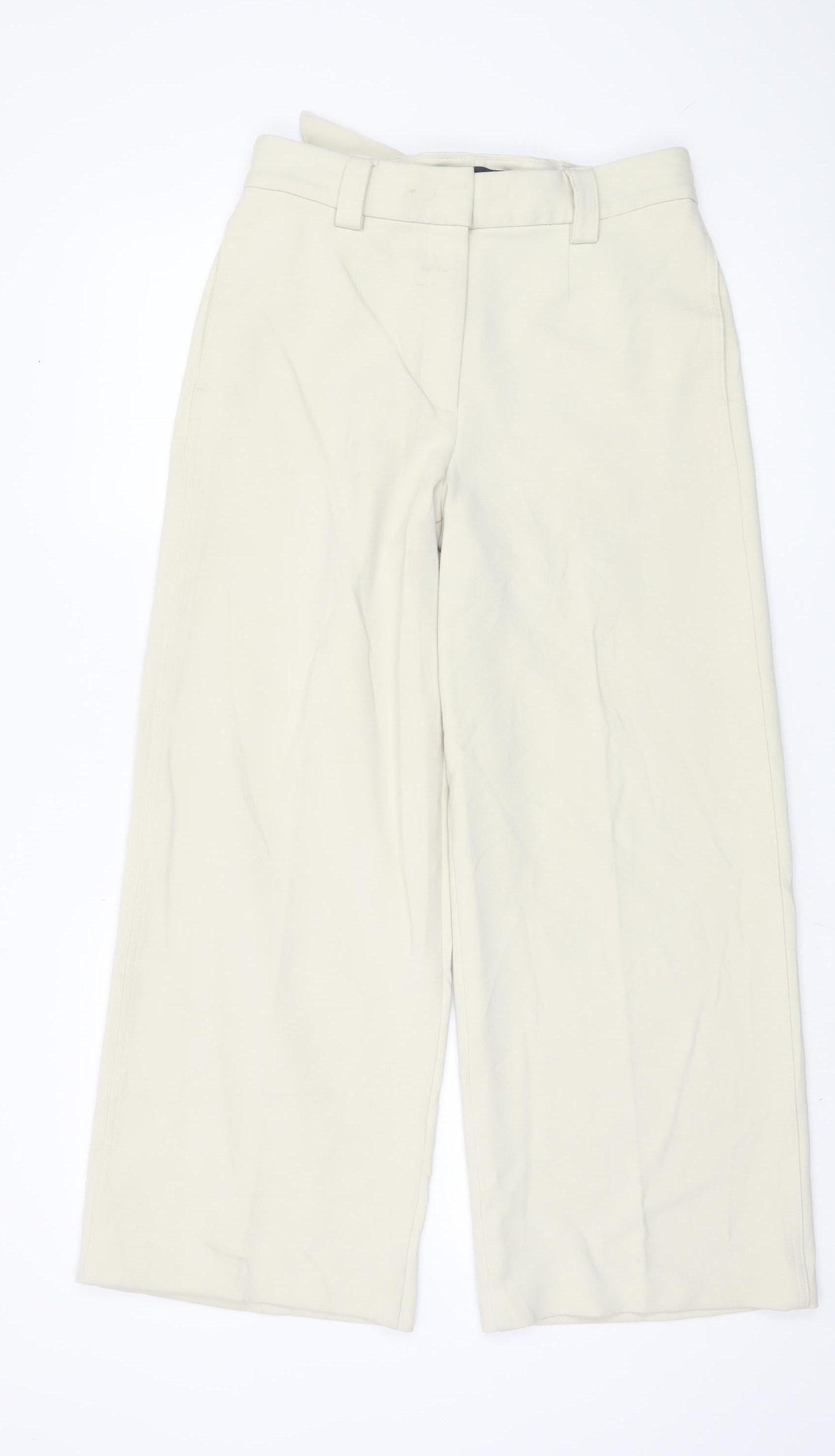 Marks and Spencer Beige Wide-Leg Trousers - UK 10