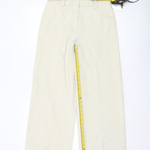 Marks and Spencer Beige Wide-Leg Trousers - UK 10