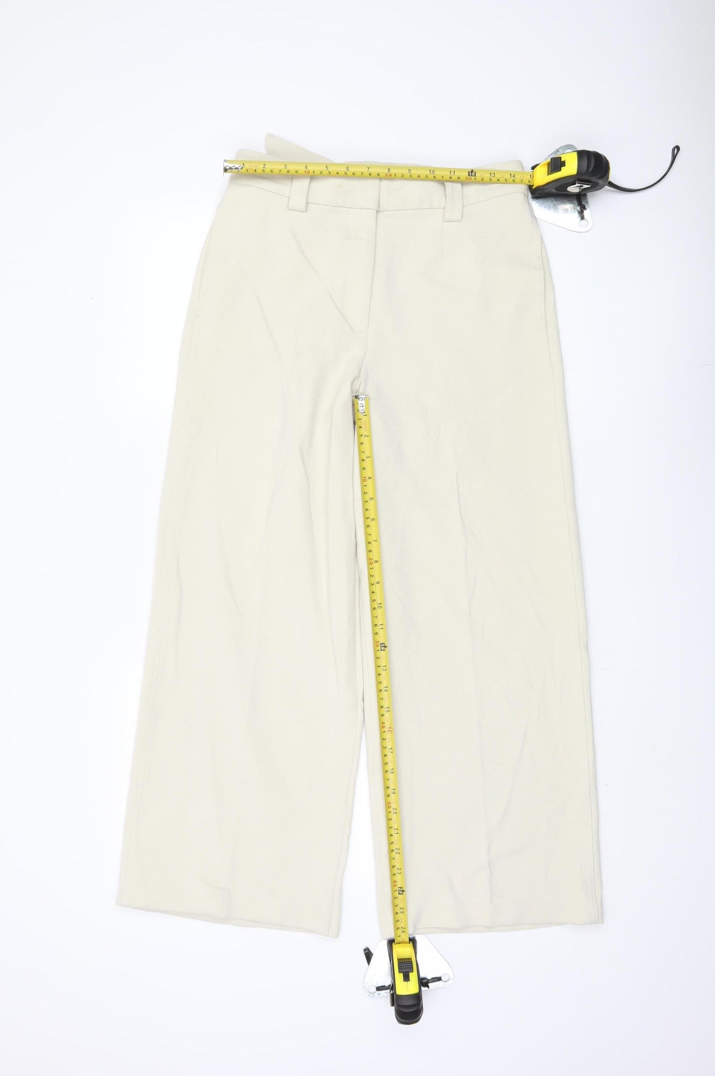 Marks and Spencer Beige Wide-Leg Trousers - UK 10