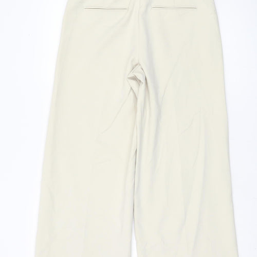 Marks and Spencer Beige Wide-Leg Trousers - UK 10