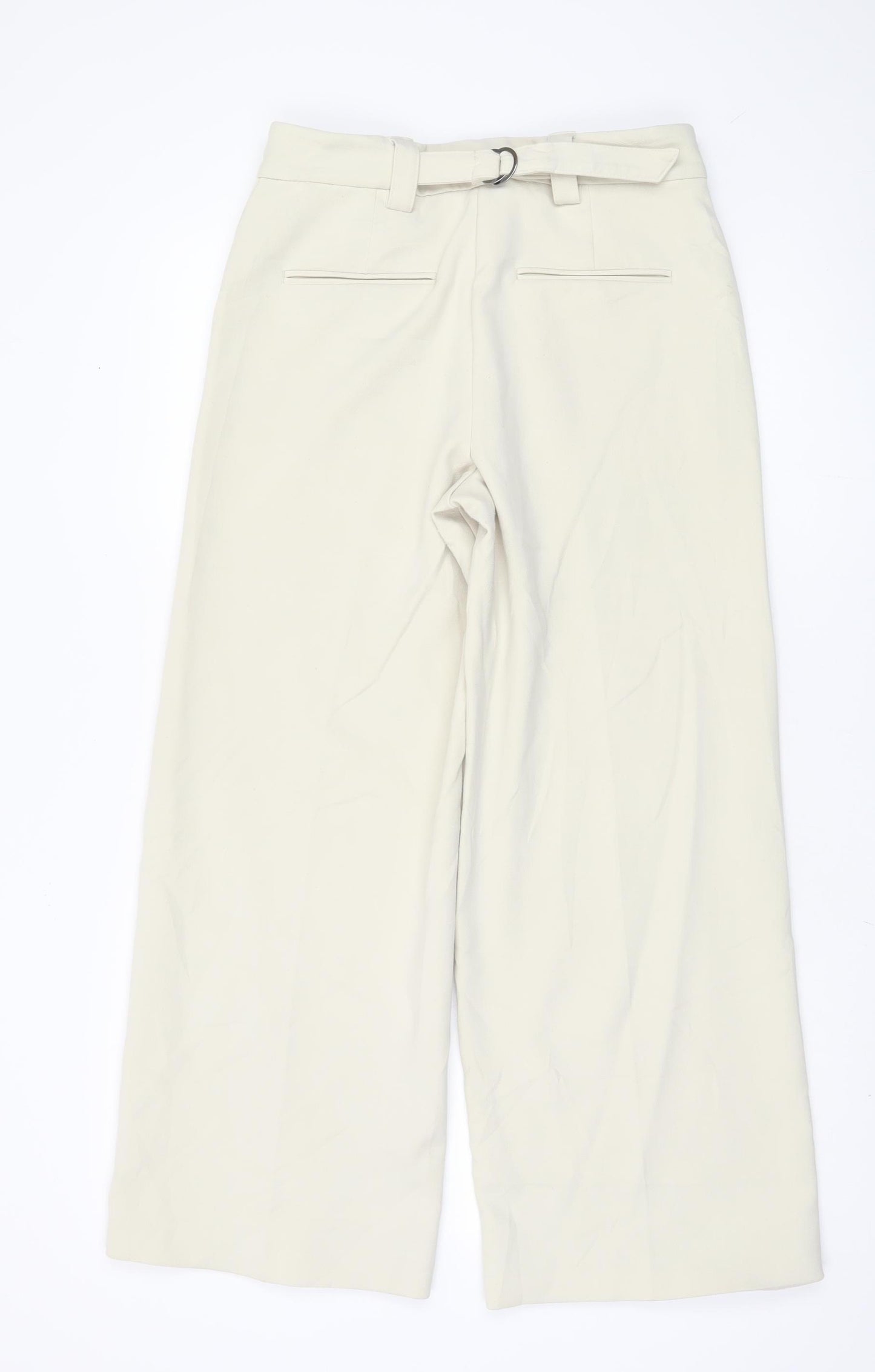 Marks and Spencer Beige Wide-Leg Trousers - UK 10