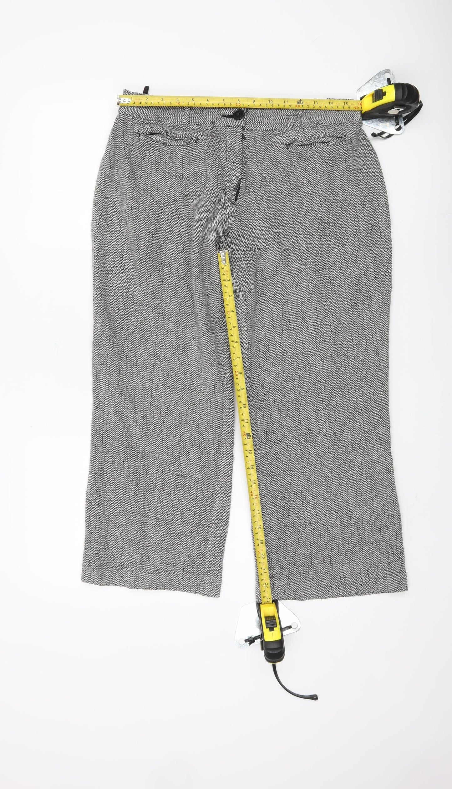 Cotton Traders Women's Grey Trousers, Size 16