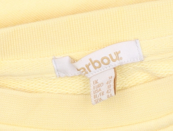 Barbour Women’s Yellow Sweatshirt Size 14