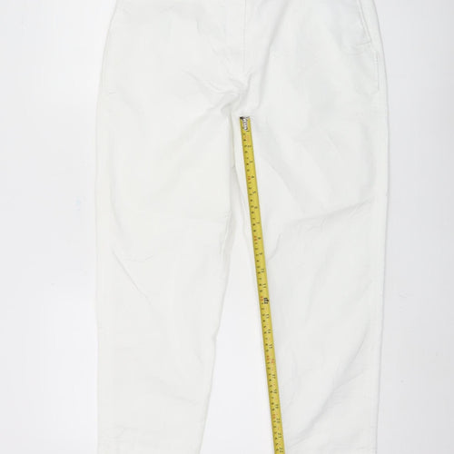 Marks & Spencer Women’s White Cropped Trousers, Size 12
