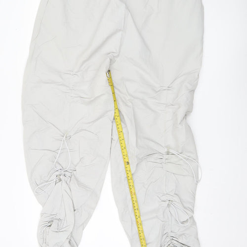 Collusion Women's Grey Cargo Trousers Size 18