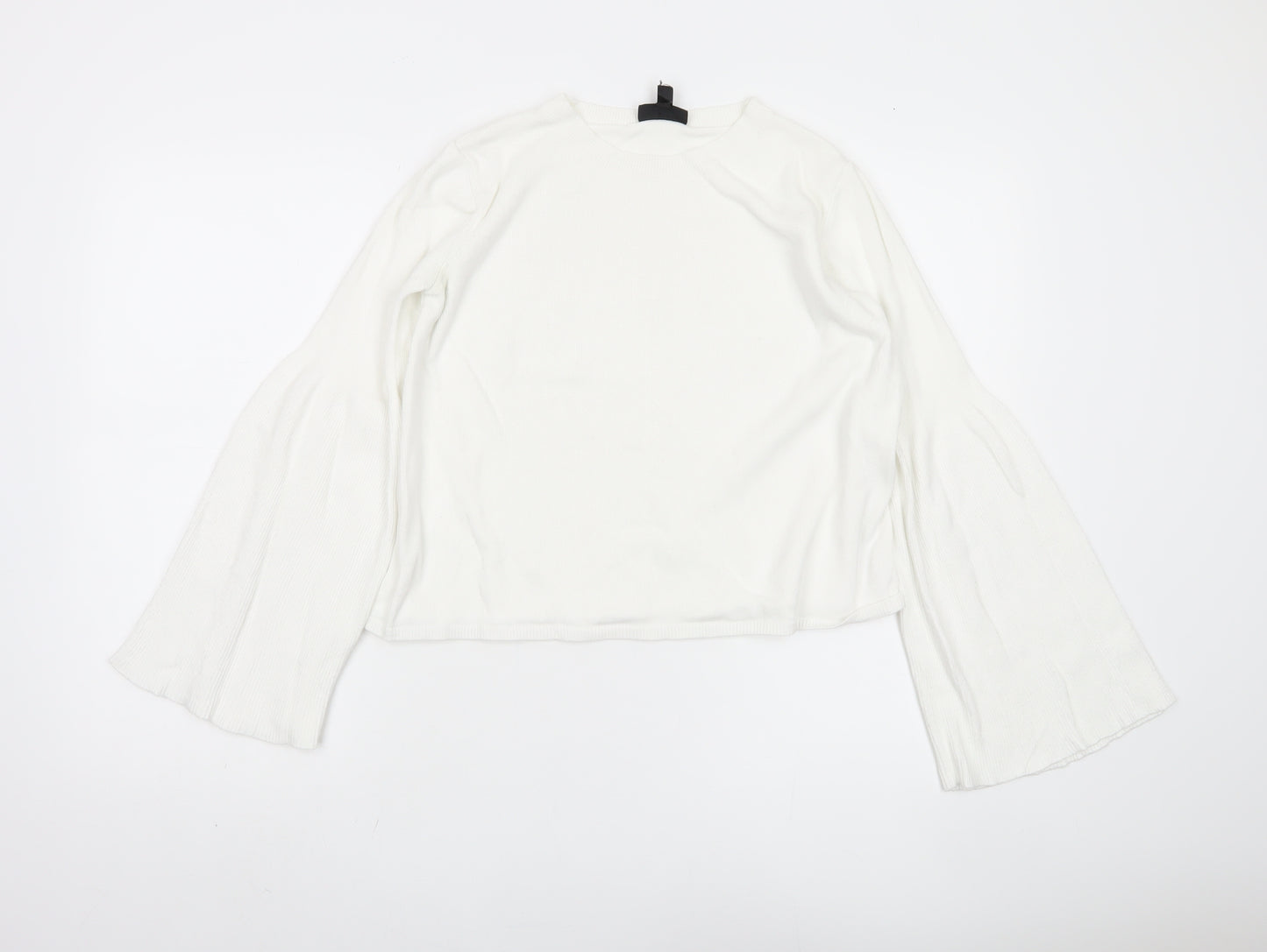Topshop White Pullover Jumper UK 10 Women