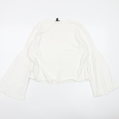 Topshop White Pullover Jumper UK 10 Women