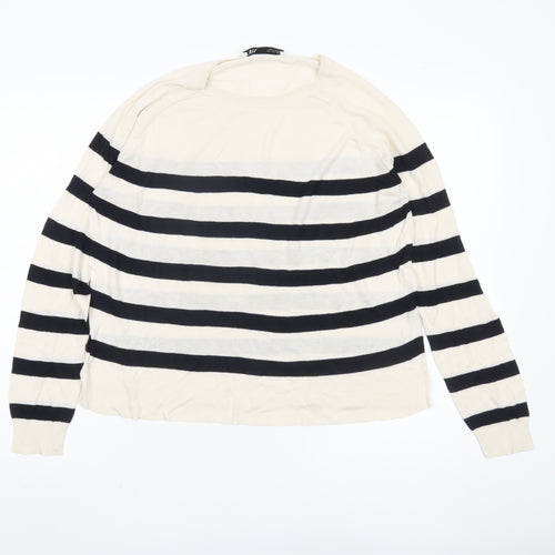 Zara Women Multicoloured Striped Pullover Jumper Size 12