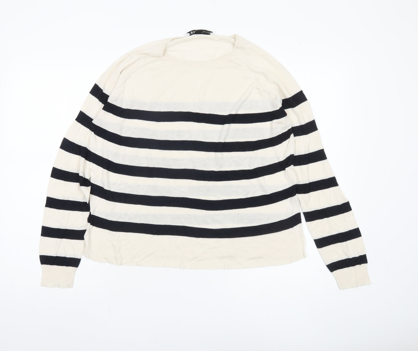 Zara Women Multicoloured Striped Pullover Jumper Size 12