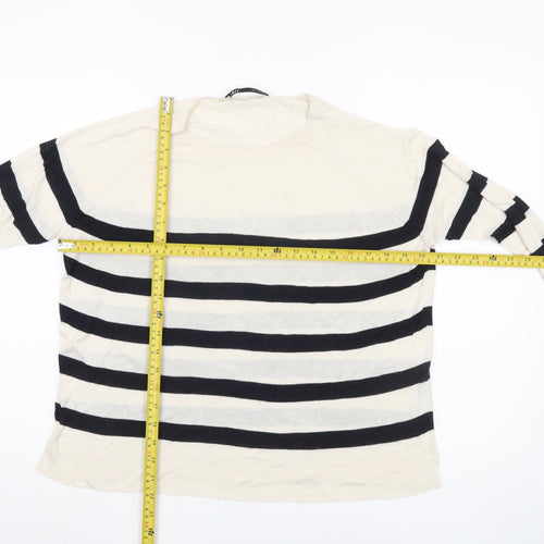 Zara Women Multicoloured Striped Pullover Jumper Size 12