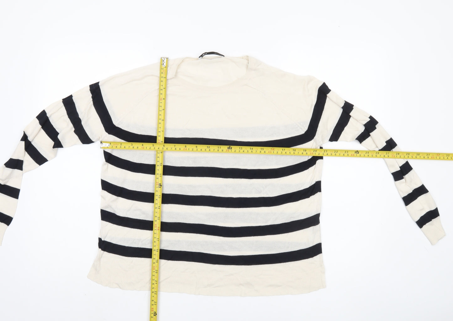 Zara Women Multicoloured Striped Pullover Jumper Size 12