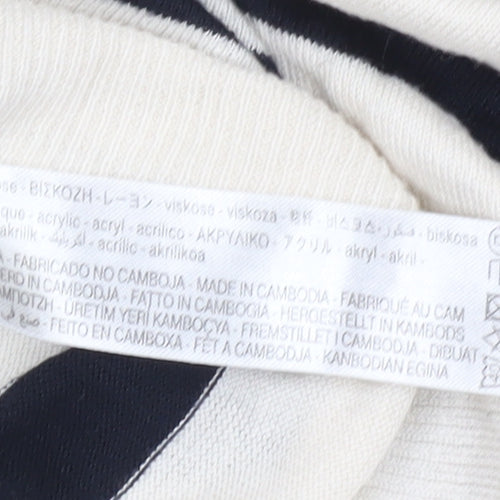 Zara Women Multicoloured Striped Pullover Jumper Size 12