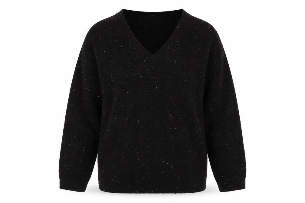 Marks and Spencer Women’s Black V-Neck Jumper XS