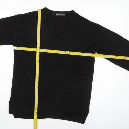 Marks and Spencer Women’s Black V-Neck Jumper XS
