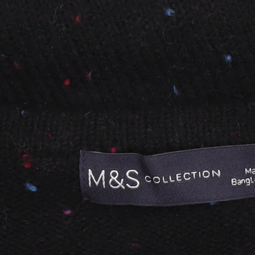 Marks and Spencer Women’s Black V-Neck Jumper XS