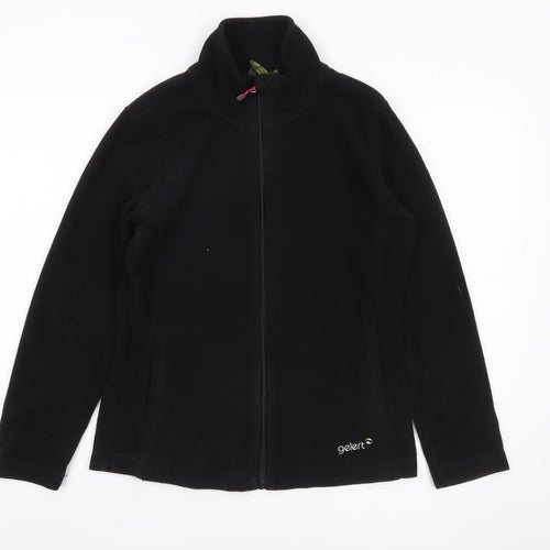 Gelert Women's Black Fleece Jacket Size 10 Casual Zip
