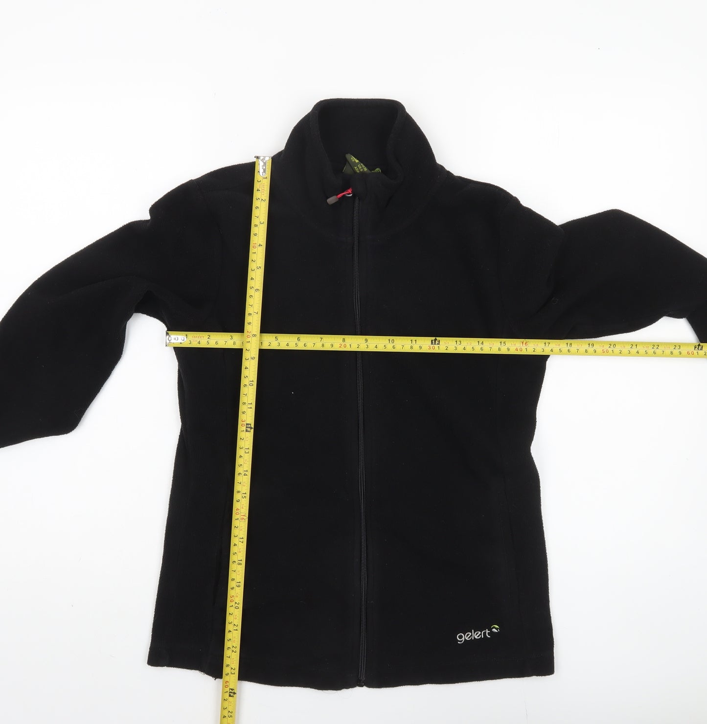 Gelert Women's Black Fleece Jacket Size 10 Casual Zip