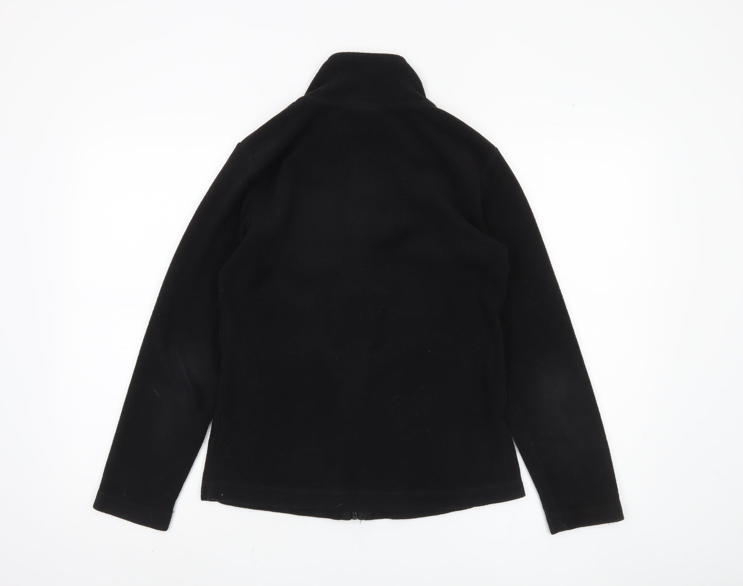 Gelert Women's Black Fleece Jacket Size 10 Casual Zip