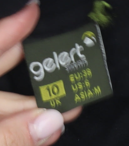 Gelert Women's Black Fleece Jacket Size 10 Casual Zip