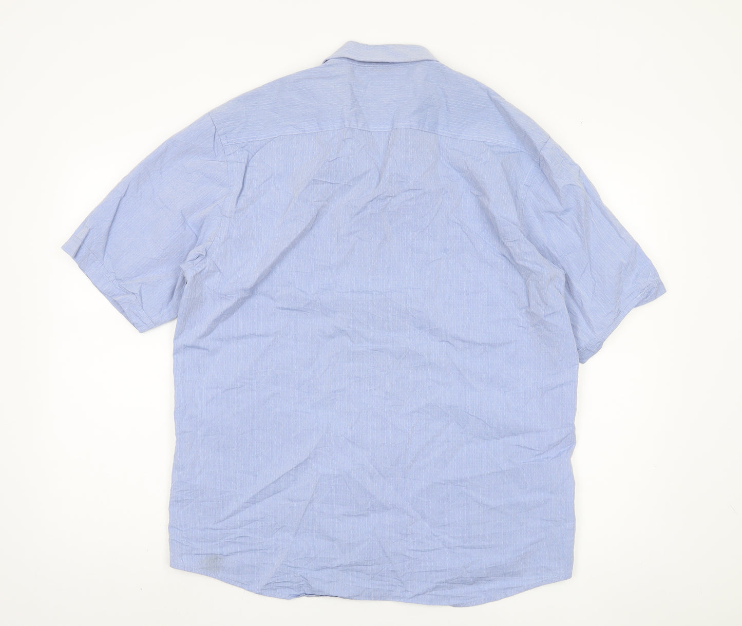 Greenwoods Men's Blue L Short Sleeve Casual Shirt
