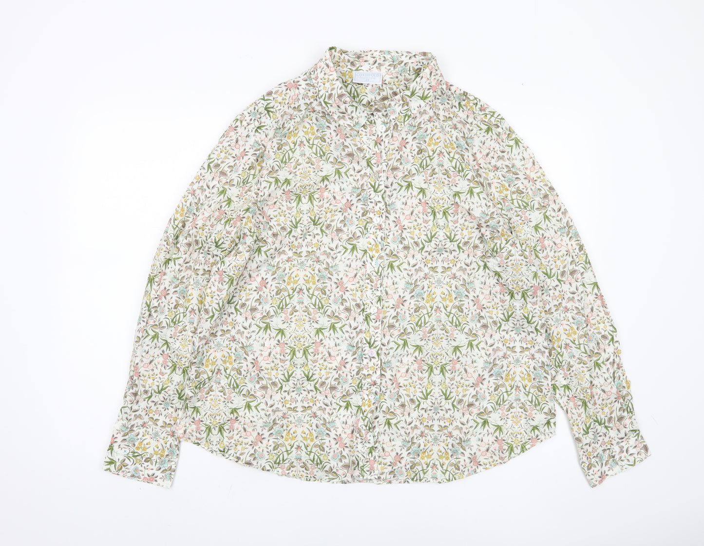 Cotswold Collections Women's Multicoloured Floral Button-Up Size 20