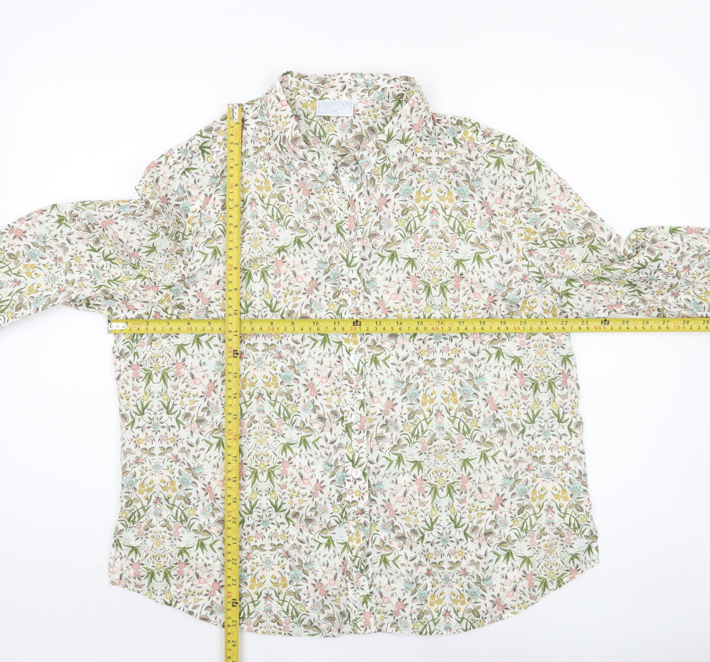 Cotswold Collections Women's Multicoloured Floral Button-Up Size 20