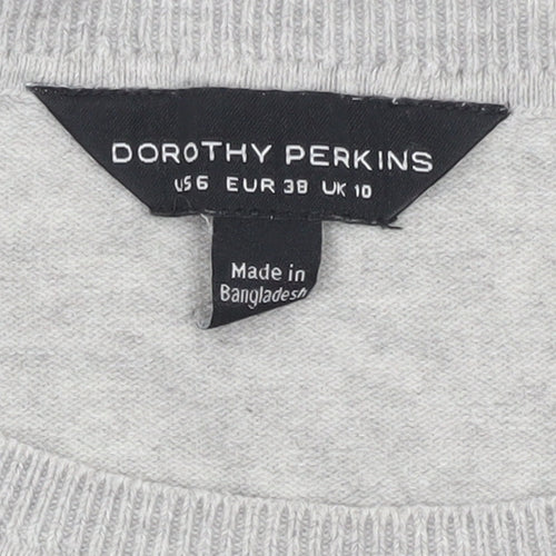 Dorothy Perkins Grey Women's Jumper Size 10