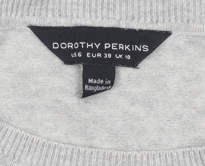 Dorothy Perkins Grey Women's Jumper Size 10