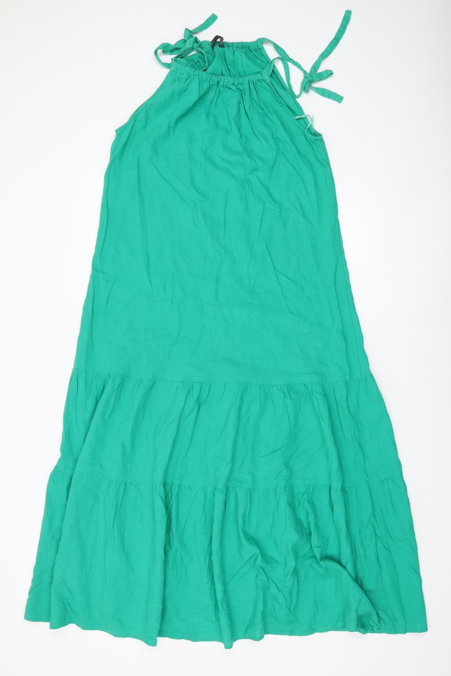 Marks and Spencer Women's Green Halter Dress
