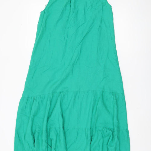 Marks and Spencer Women's Green Halter Dress