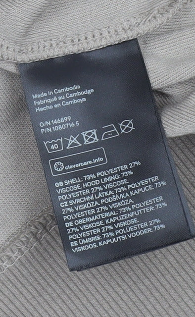 H&M Unisex Beige Full Zip Hoodie L