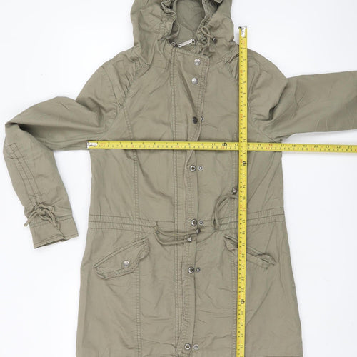Lipsy Women's Green Parka, Hooded Casual Jacket