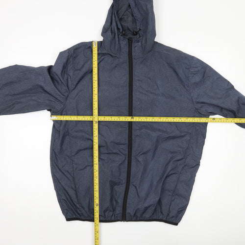 Size? Essentials Men's Blue Windbreaker Jacket L