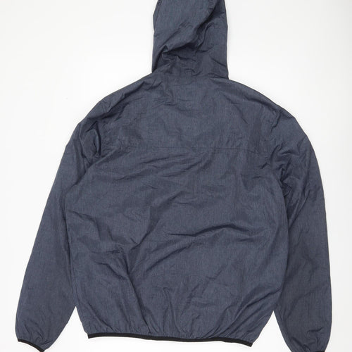 Size? Essentials Men's Blue Windbreaker Jacket L