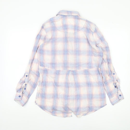 Marks and Spencer Women's Multicoloured Plaid Shirt, Size 10