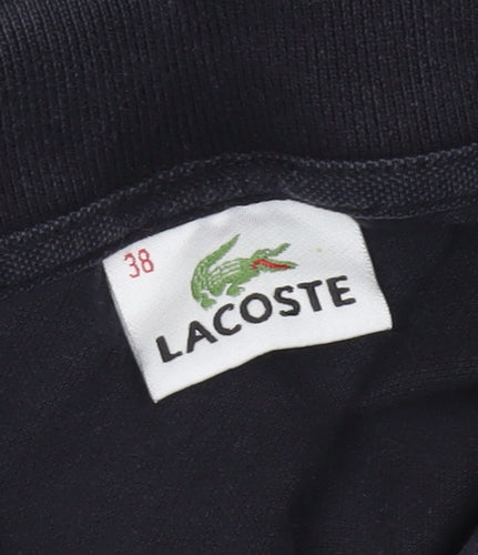 Lacoste Women's Black Polo Shirt Size 10 Short Sleeve Casual
