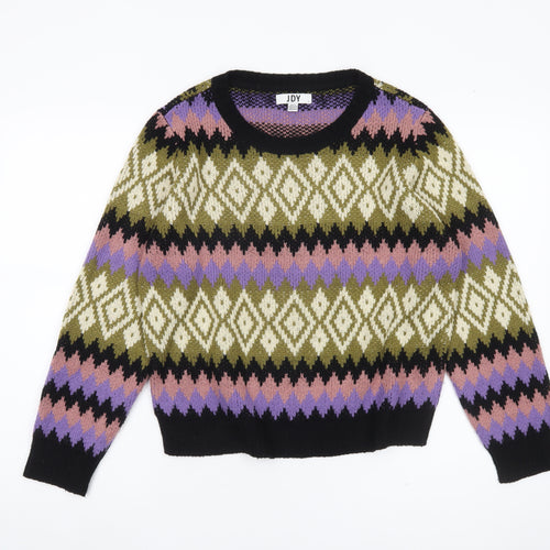 JDY Women's Multicoloured Pullover Jumper L