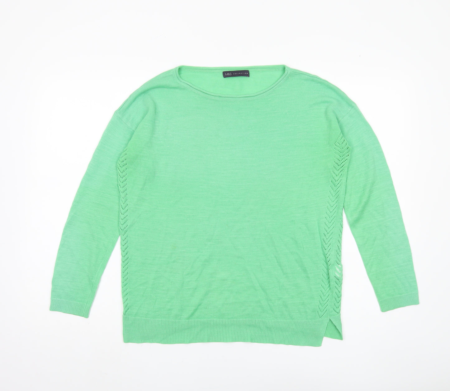 Marks and Spencer Green Pullover Jumper, Size 14