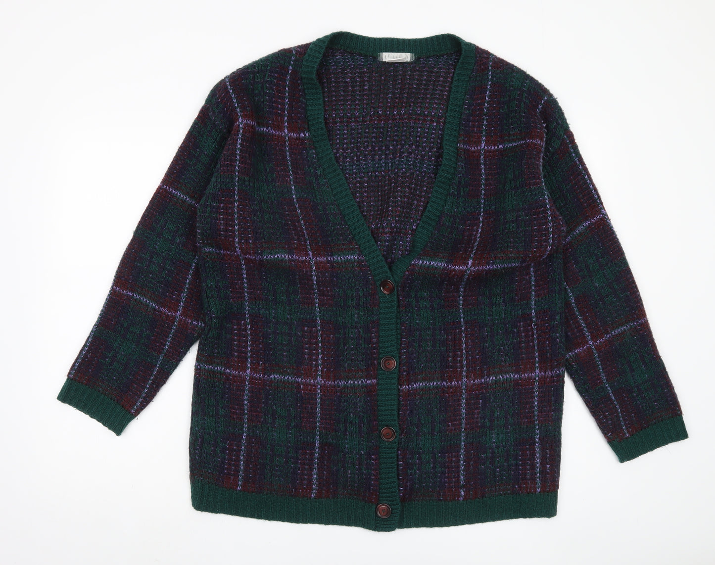 Cooperative Women's L Multicoloured Check Cardigan