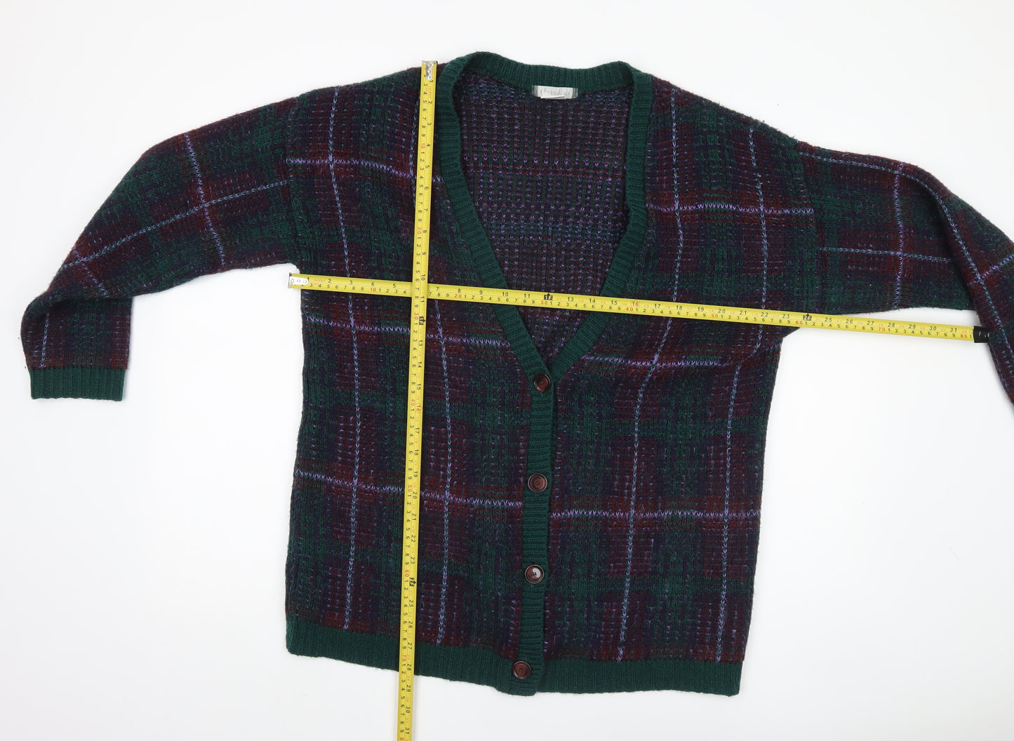 Cooperative Women's L Multicoloured Check Cardigan