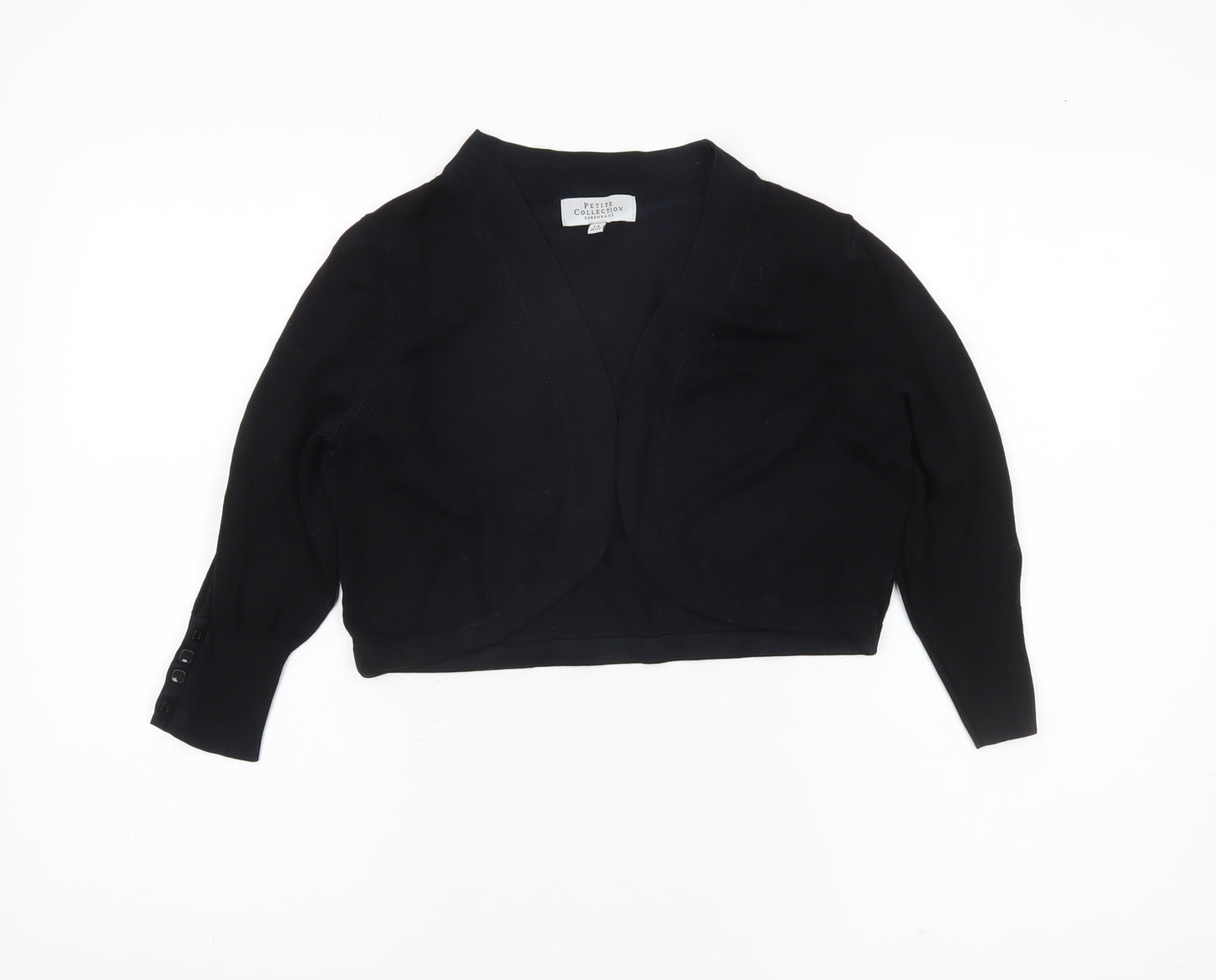 Debenhams Womens Black Cardigan Size 14 Petite