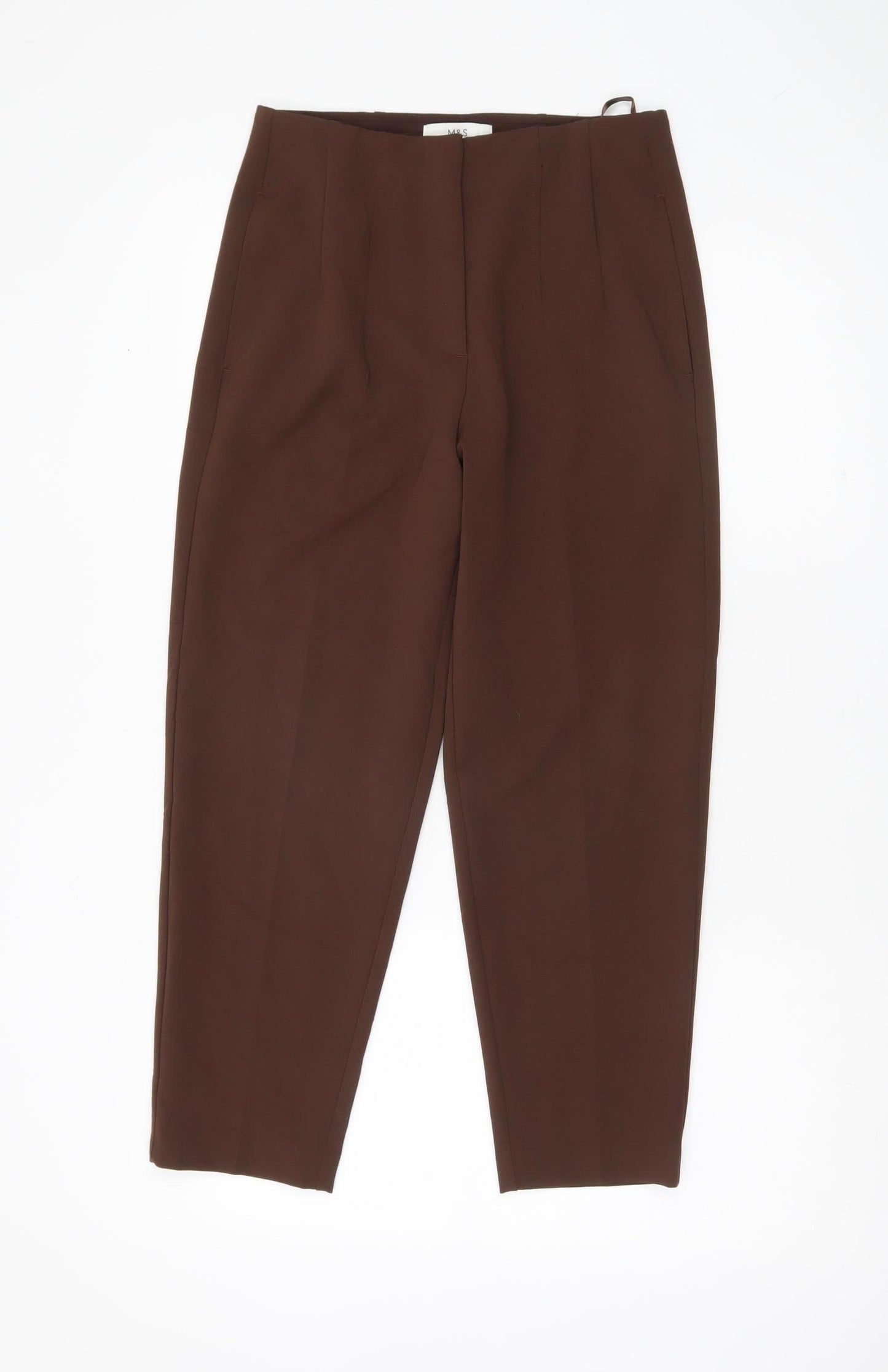 Marks and Spencer Women Brown Trousers Size 8