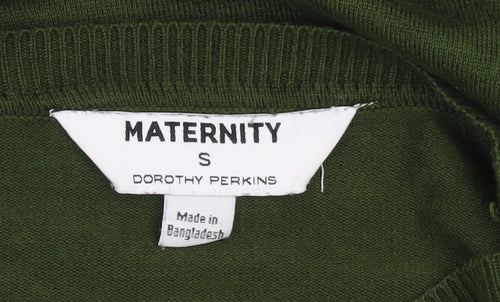 Dorothy Perkins Green Maternity Pullover Jumper S