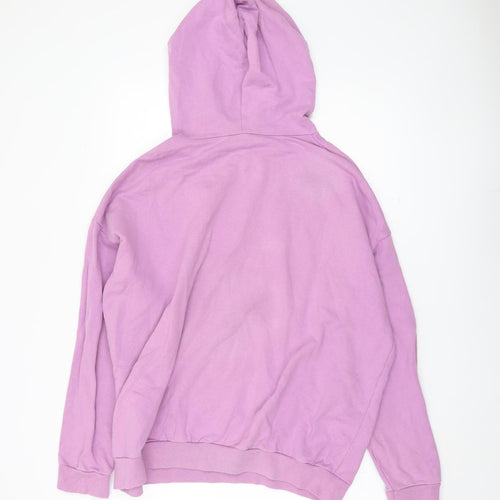 Boohoo Women Pink Size 20 Cotton Pullover Hoodie