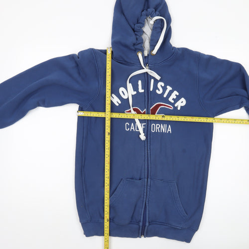 Hollister Men's 2XL Blue Full Zip Hoodie