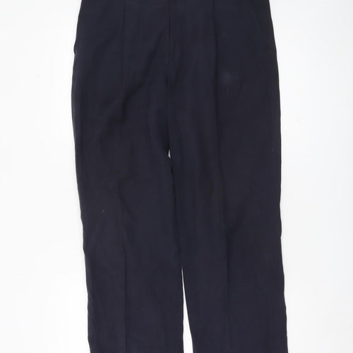 Ultimo Men's Blue Trousers 32S Straight Leg